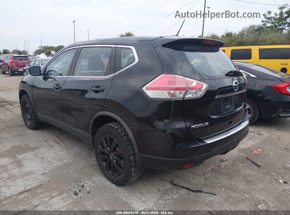 KNMAT2MV0GP660604 2016 NISSAN ROGUE Black Trasero izquierdo