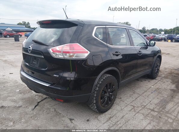 KNMAT2MV0GP660604 2016 NISSAN ROGUE Black Trasero derecho