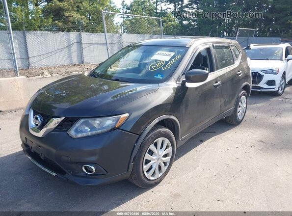 KNMAT2MV0GP681808 2016 NISSAN ROGUE Gray Vista tres cuartos delantera izquierda