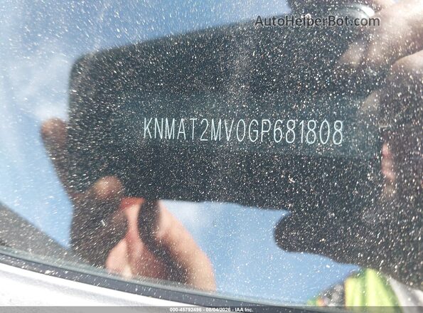 KNMAT2MV0GP681808 2016 NISSAN ROGUE Gray Vista del cuadro de instrumentos