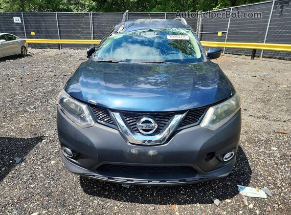 KNMAT2MV0GP683784 2016 NISSAN ROGUE Синий Вид спереди