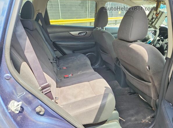 KNMAT2MV0GP683784 2016 NISSAN ROGUE Синий Вид задней части салона