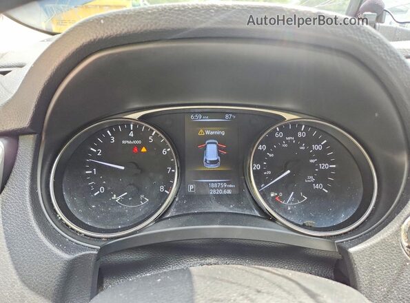 KNMAT2MV0GP683784 2016 NISSAN ROGUE Синий Вид щитка приборов