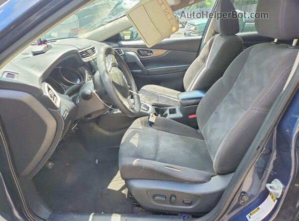 KNMAT2MV0GP683784 2016 NISSAN ROGUE Синий Вид салона спереди