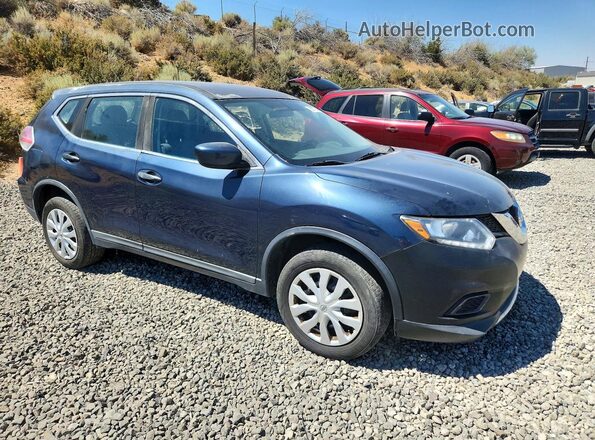 KNMAT2MV0GP697457 2016 NISSAN ROGUE Blue Przód prawy