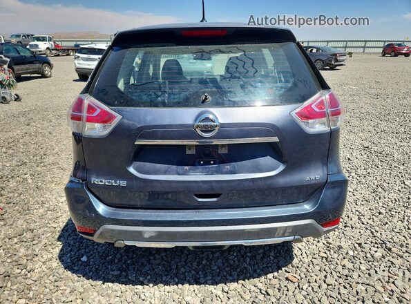 KNMAT2MV0GP697457 2016 NISSAN ROGUE Blue Widok z tyłu