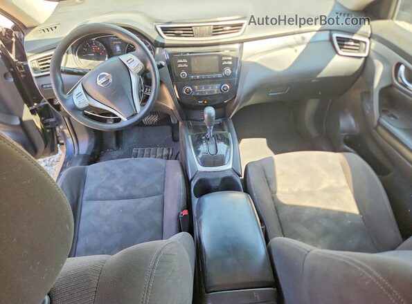 KNMAT2MV0GP697457 2016 NISSAN ROGUE Blue Widok deski rozdzielczej
