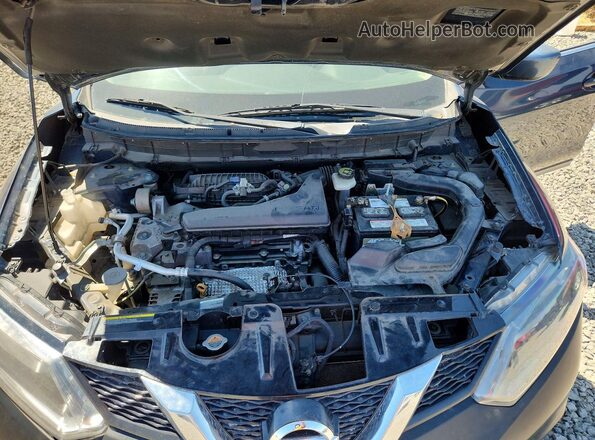 KNMAT2MV0GP697457 2016 NISSAN ROGUE Blue Widok komory silnika