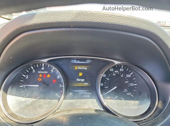 KNMAT2MV0GP697457 2016 NISSAN ROGUE Blue Widok zestawu wskaźników