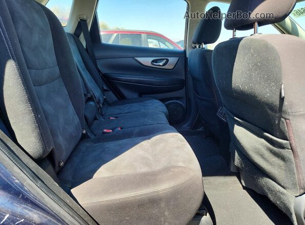 KNMAT2MV0GP697457 2016 NISSAN ROGUE Blue Widok wnętrza z tyłu