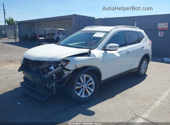 KNMAT2MV0GP709915 2016 NISSAN ROGUE White Przód lewy