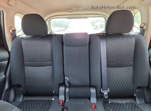 KNMAT2MV0HP528816 2017 NISSAN ROGUE Black Widok tylnych siedzeń