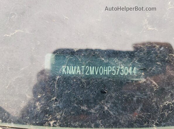 KNMAT2MV0HP573044 2017 NISSAN ROGUE Black Widok naklejki z numerem VIN