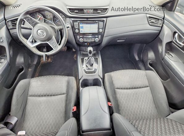 KNMAT2MV0HP573044 2017 NISSAN ROGUE Black Widok deski rozdzielczej