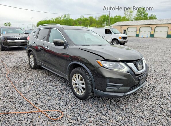 KNMAT2MV0HP573044 2017 NISSAN ROGUE Black Przód prawy
