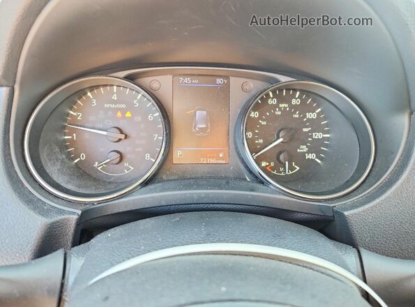 KNMAT2MV0JP537506 2018 NISSAN ROGUE Black Սարքավորումների վահանակի տեսք