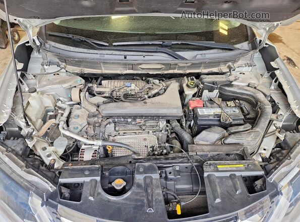 KNMAT2MV0KP528032 2019 NISSAN ROGUE Серебряный Вид подкапотного пространства