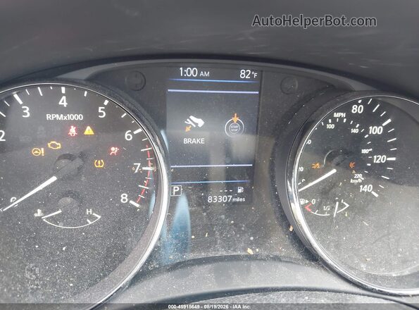 KNMAT2MV0LP500099 2020 NISSAN ROGUE Black Widok tylnych siedzeń