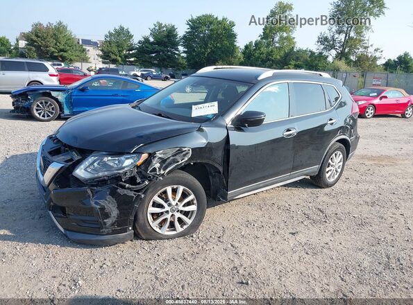 KNMAT2MV0LP503536 2020 NISSAN ROGUE Black Առջևի ձախ երեք քառորդ տեսարան