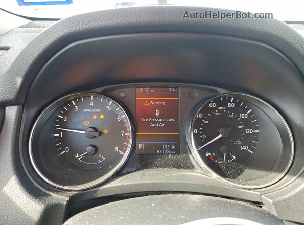 KNMAT2MV0LP541493 2020 NISSAN ROGUE Silver Вид щитка приладів
