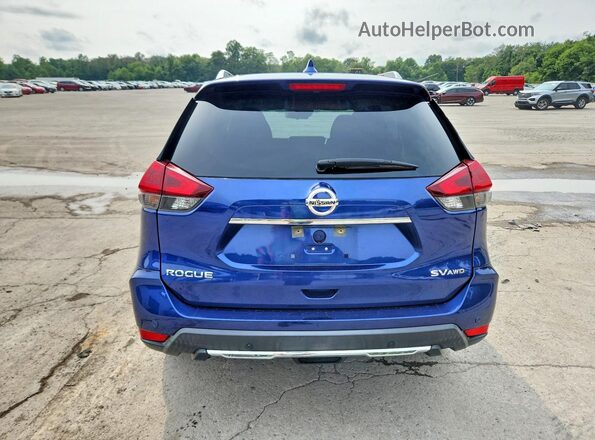 KNMAT2MV0LP543163 2020 NISSAN ROGUE Blue Вид ззаду