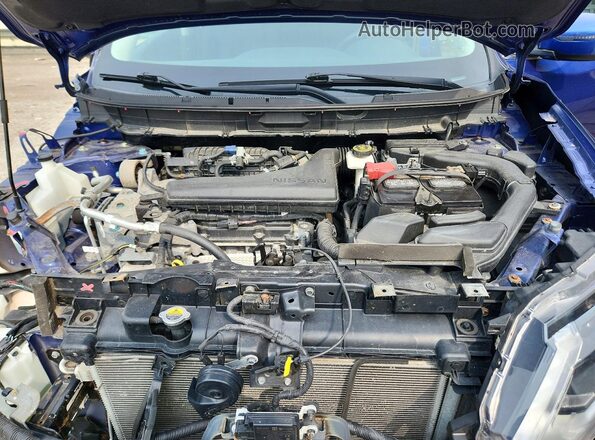KNMAT2MV0LP543163 2020 NISSAN ROGUE Blue Вид підкапотного простору