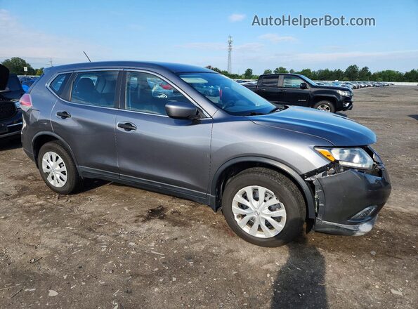 KNMAT2MV1GP612397 2016 NISSAN ROGUE Серый Передняя правая четверть