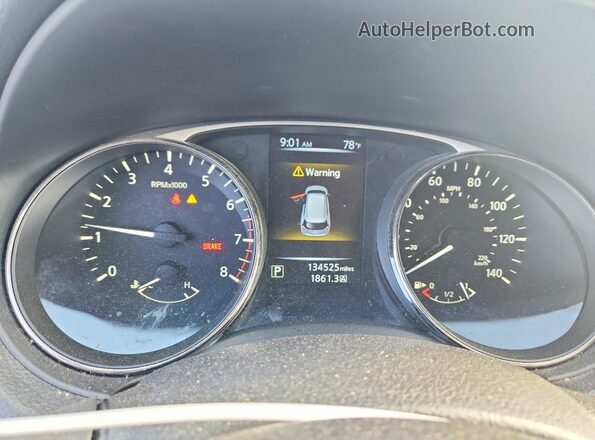 KNMAT2MV1GP612397 2016 NISSAN ROGUE Серый Вид щитка приборов