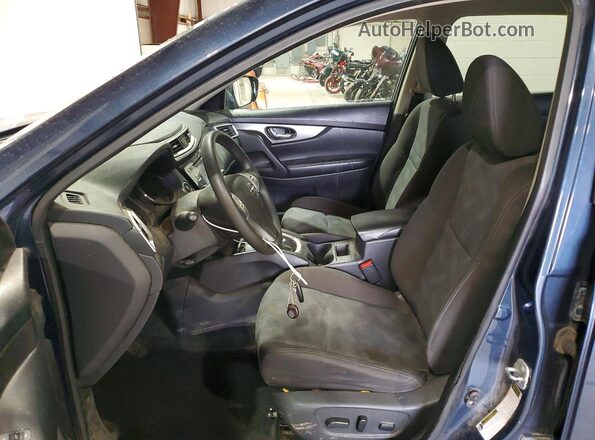 KNMAT2MV1GP653225 2016 NISSAN ROGUE Charcoal Widok wnętrza z przodu