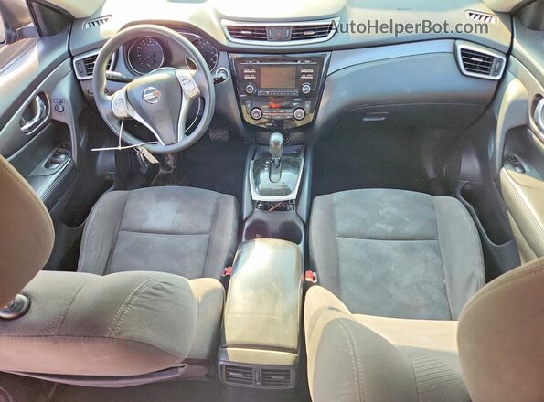 KNMAT2MV1GP666539 2016 NISSAN ROGUE Black Widok deski rozdzielczej