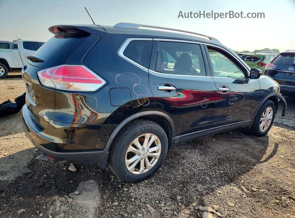 KNMAT2MV1GP666539 2016 NISSAN ROGUE Black Tył prawy