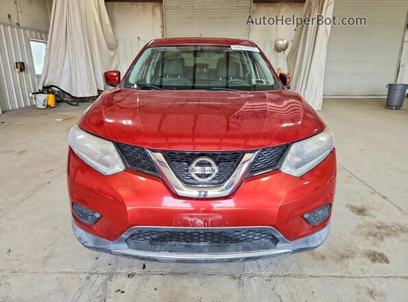KNMAT2MV1GP669571 2016 NISSAN ROGUE Красный Вид спереди