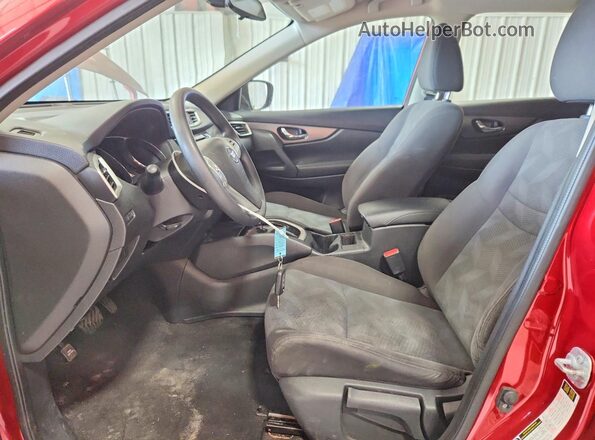 KNMAT2MV1GP669571 2016 NISSAN ROGUE Красный Вид салона спереди
