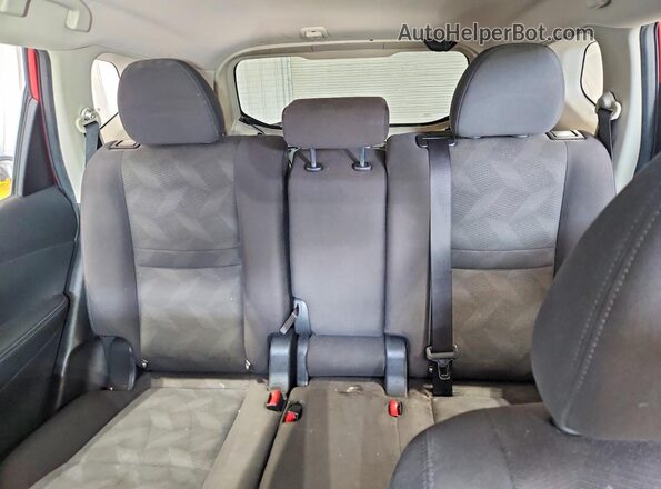 KNMAT2MV1GP669571 2016 NISSAN ROGUE Красный Вид задних сидений