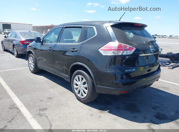 KNMAT2MV1GP686807 2016 NISSAN ROGUE Black უკანა მარცხენა