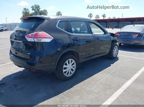 KNMAT2MV1GP686807 2016 NISSAN ROGUE Black უკანა მარჯვენა
