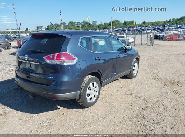 KNMAT2MV1GP696236 2016 NISSAN ROGUE Dark Blue Trasero derecho