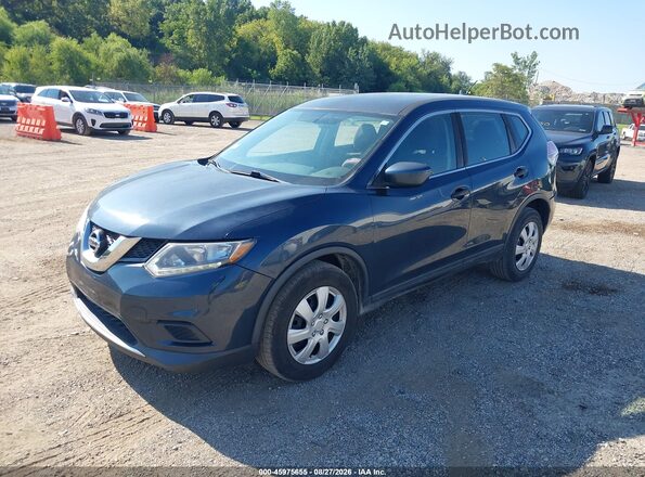 KNMAT2MV1GP696236 2016 NISSAN ROGUE Dark Blue Vista tres cuartos delantera izquierda
