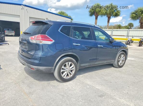 KNMAT2MV1GP700026 2016 NISSAN ROGUE Blue Tył prawy