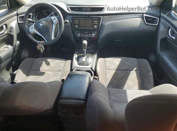 KNMAT2MV1GP700026 2016 NISSAN ROGUE Blue Widok deski rozdzielczej
