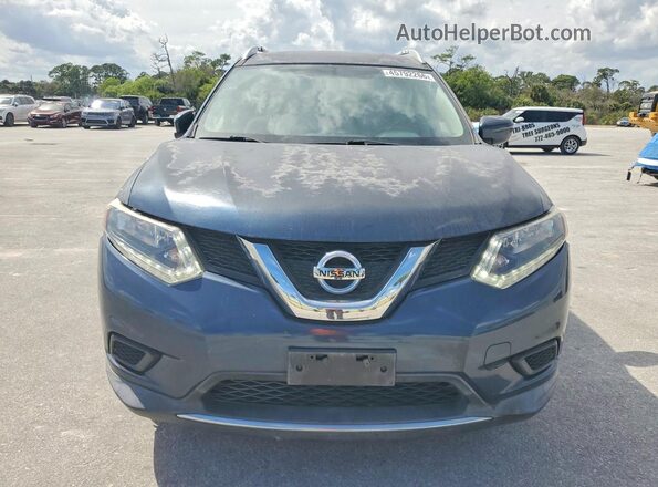 KNMAT2MV1GP700026 2016 NISSAN ROGUE Blue Widok z przodu
