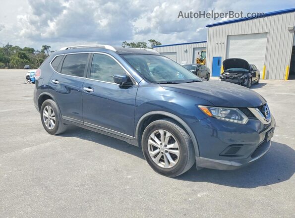 KNMAT2MV1GP700026 2016 NISSAN ROGUE Blue Przód prawy