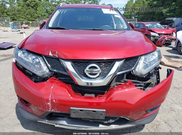 KNMAT2MV1GP702116 2016 NISSAN ROGUE Red Դիմացի տեսք