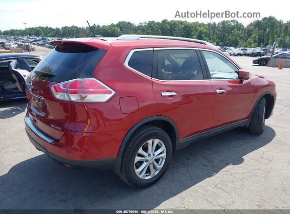 KNMAT2MV1GP702116 2016 NISSAN ROGUE Red Հետևի աջ