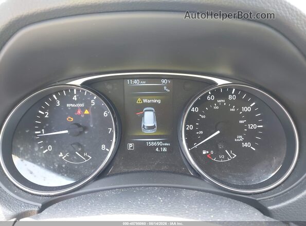 KNMAT2MV1GP702116 2016 NISSAN ROGUE Red Հետևի նստատեղերի տեսք