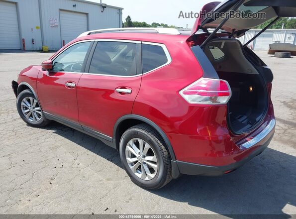 KNMAT2MV1GP702116 2016 NISSAN ROGUE Red Հետևի ձախ