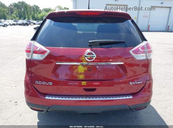 KNMAT2MV1GP702116 2016 NISSAN ROGUE Red 