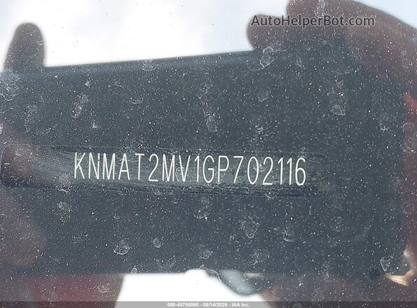 KNMAT2MV1GP702116 2016 NISSAN ROGUE Red 