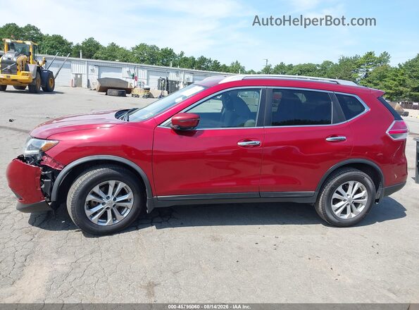 KNMAT2MV1GP702116 2016 NISSAN ROGUE Red Սալոնի 360 աստիճան տեսք