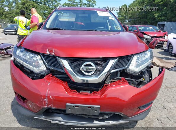KNMAT2MV1GP702116 2016 NISSAN ROGUE Red Սարքավորումների վահանակի տեսք